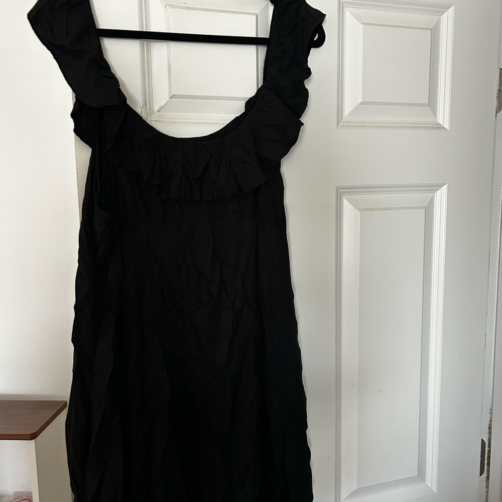 Abercrombie Black Ruffle Dress